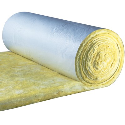 glass wool with one side white pvc