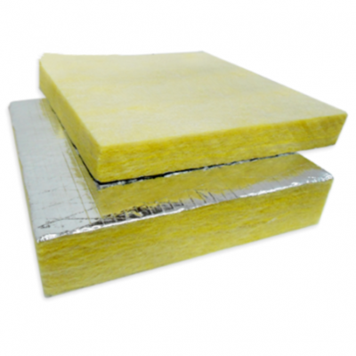 fiber glass wool board with one side aluminum foil