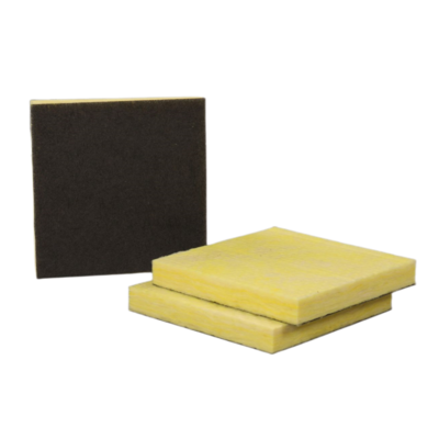 fiber glass wool board with black tissue